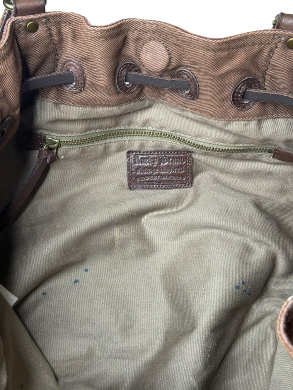Vintage Y2K: Lucky Brand 𖦹 Patchwork Suede Leather Hobo Bag Handbag 𖦹 Festival - Picture 11 of 16